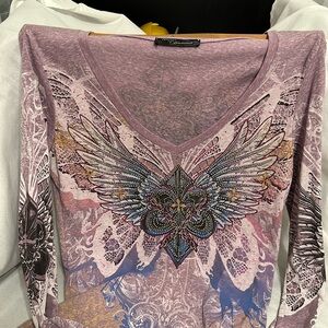 Women’s Angels & Diamonds top! SZ L.